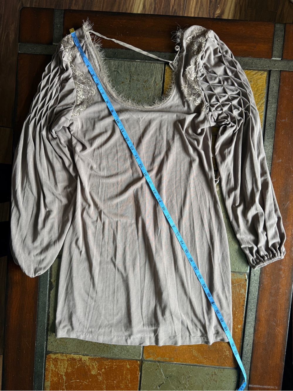 Free people s/P choc mini dress eyelash trim breathable romantic beach sexy